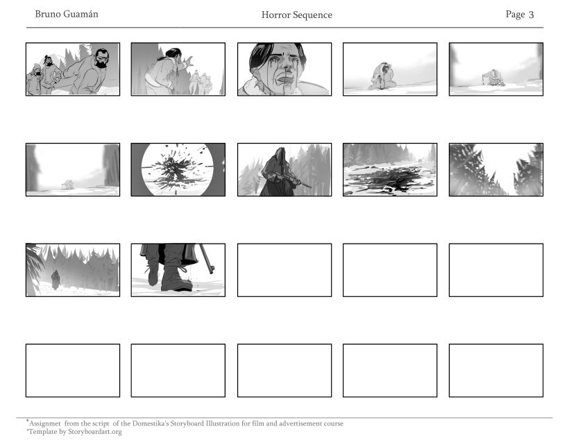 Mi Proyecto del curso: Ilustración de storyboards para cine y publicidad 2