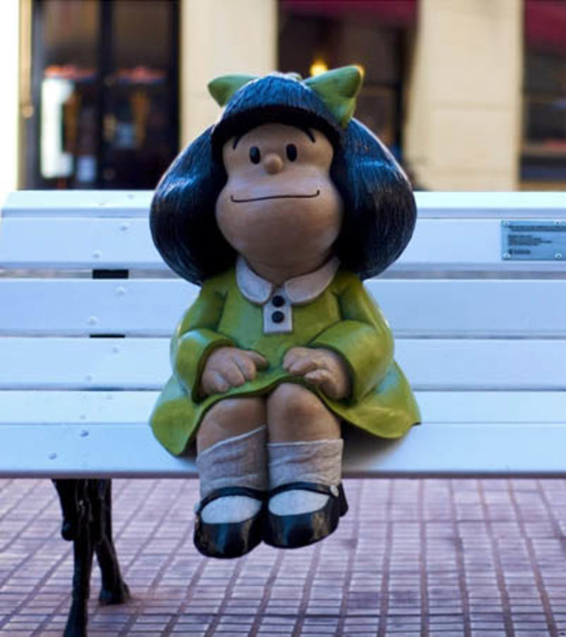 Estátua de Mafalda em San Telmo, Buenos Aires. Foto: Beatrice Murch