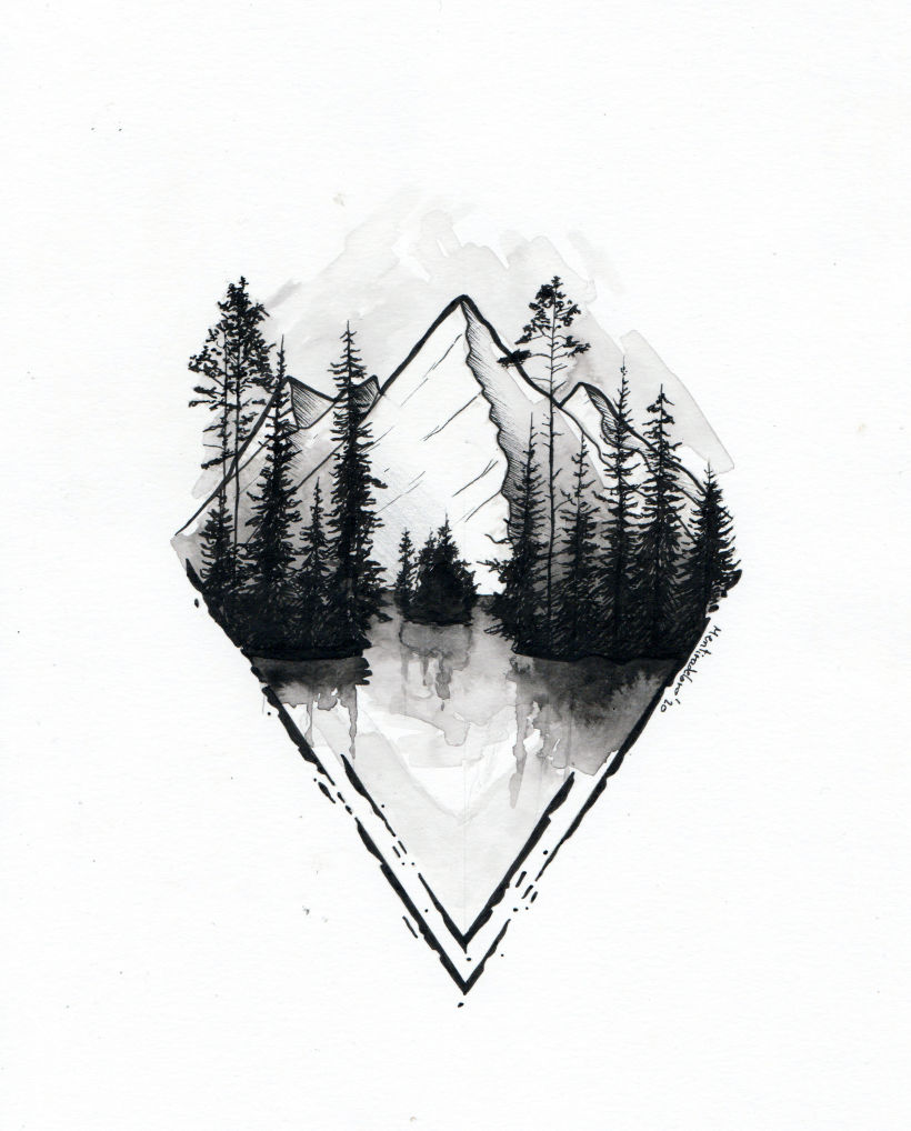 Forest tattoo design by Mentiradeloro 0