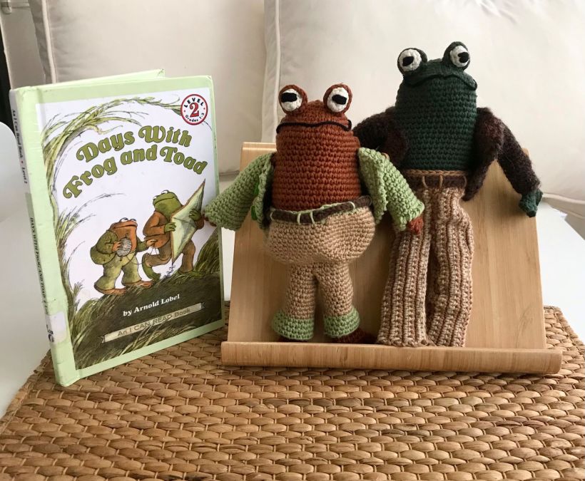 Sapo y Sepo ( Frog and Toad) son personajes de unos cuentos infantiles muy queridos de mi hijos que quise reproducir 