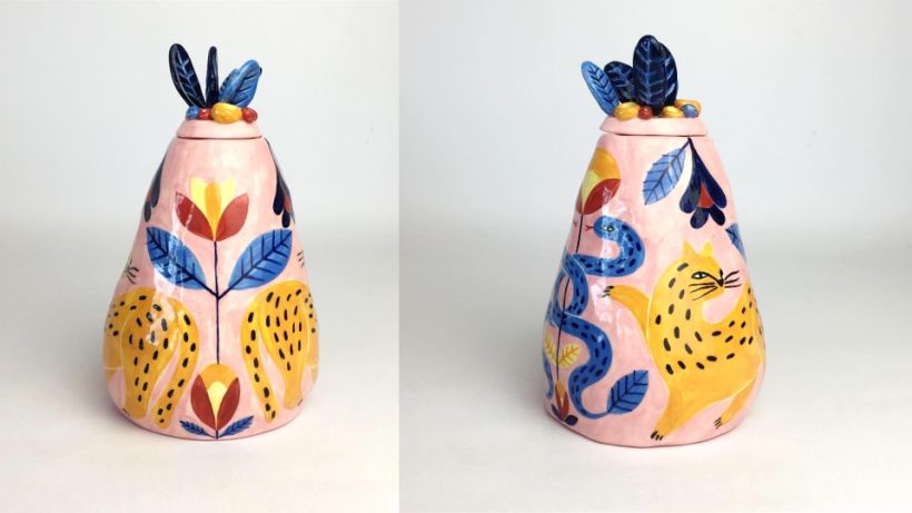 Mi Proyecto del curso: Técnicas de ilustración y modelado en cerámica 4