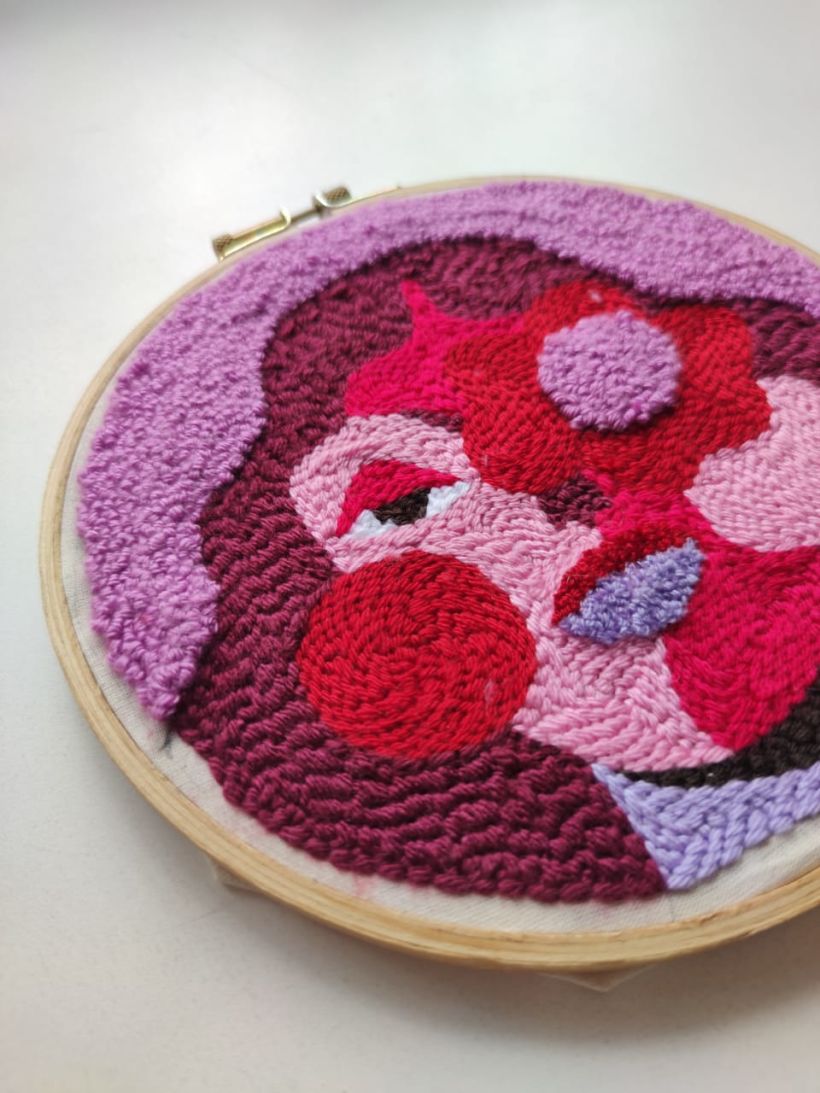 My project in Punch Needle XL Embroidery course 6