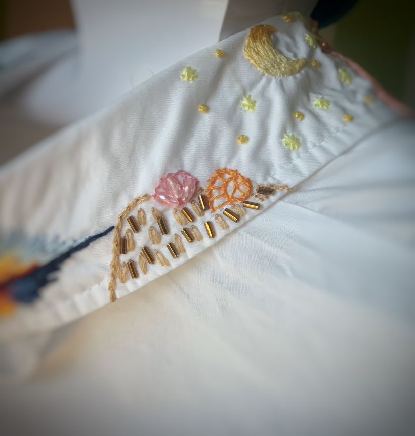 My project in Basic Embroidery Techniques: Stitches, Compositions and Color Ranges course 3