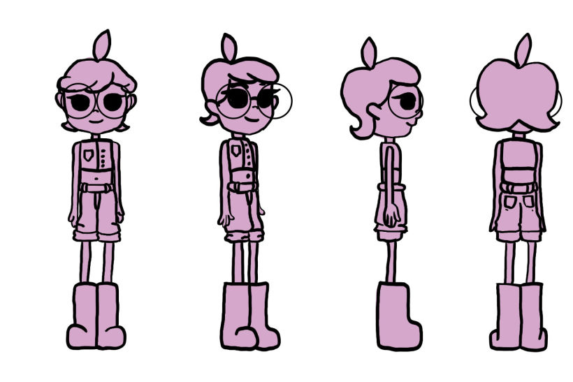 Design de personagens para animação com Photoshop - Chloe 11