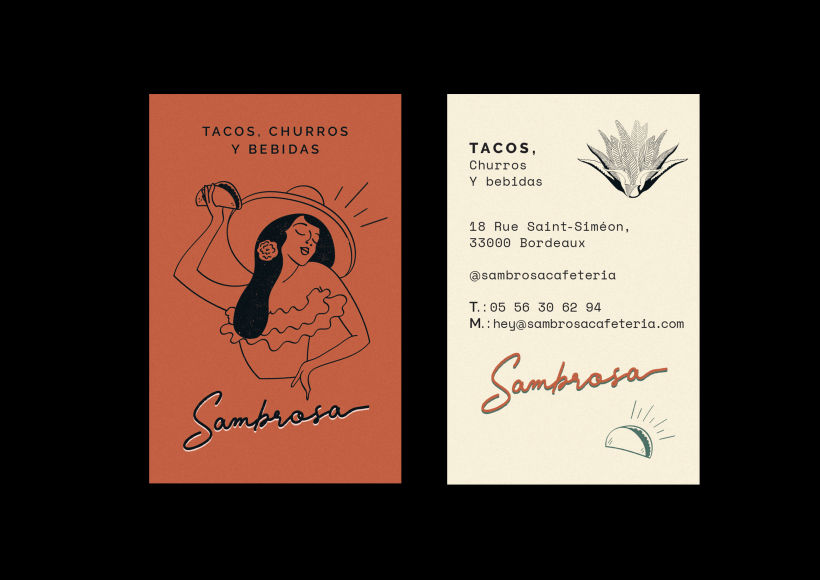 Sambrosa: diseño de la identidad gráfica completa de un restaurante mexicano. 1