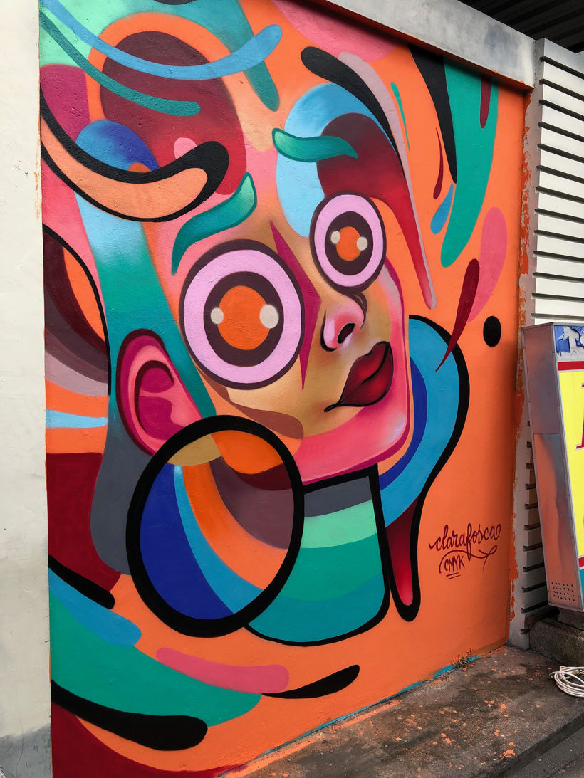 Graffiti wall process in Bali | Street art 2