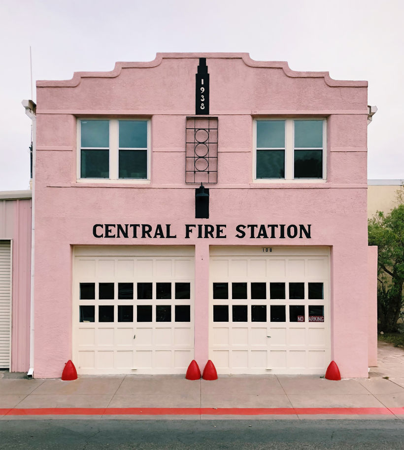 Central Fire Station, Marfa, Texas (ca. 1938). Foto: Emily Prestridge