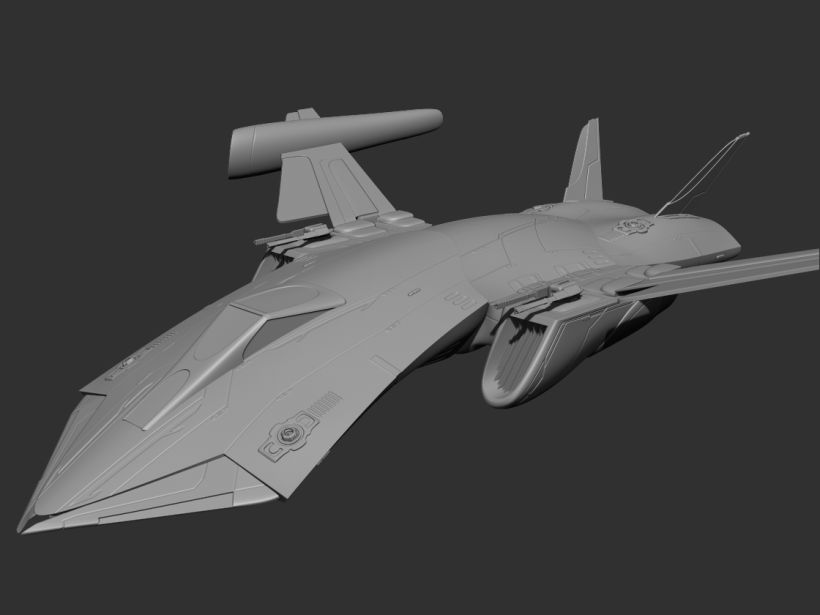 Mi Proyecto del curso: Diseño y modelado de una nave sci-fi en 3D 3