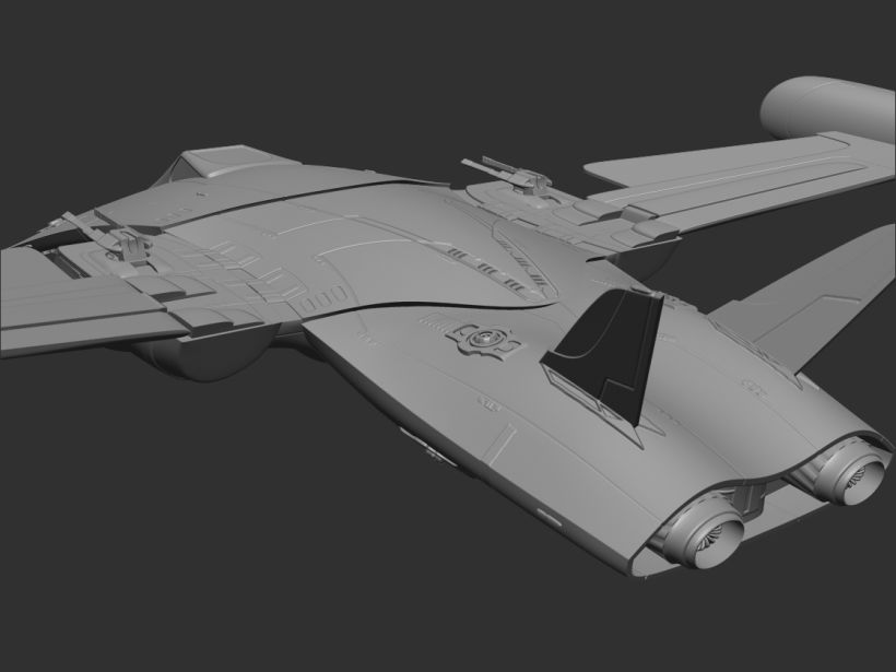 Mi Proyecto del curso: Diseño y modelado de una nave sci-fi en 3D 4