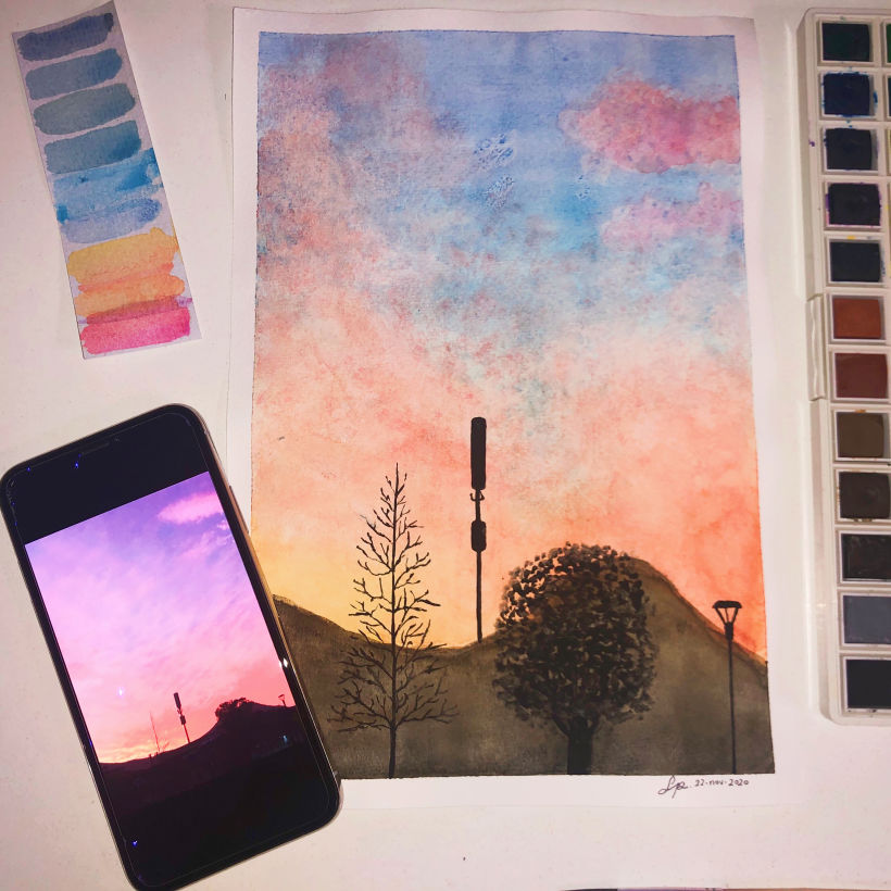 Concurso: pinta tu cielo con acuarela y participa por cursos y un súper kit 1