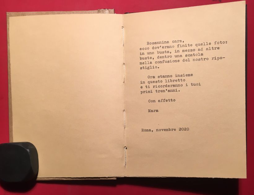 Texto escrito con máquina de escribir Olivetti lettera 35