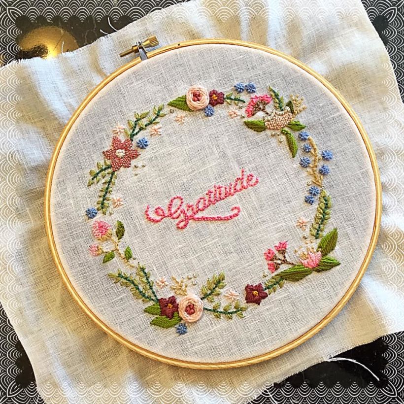 Mon projet du cours Introduction to raised embroidery 0