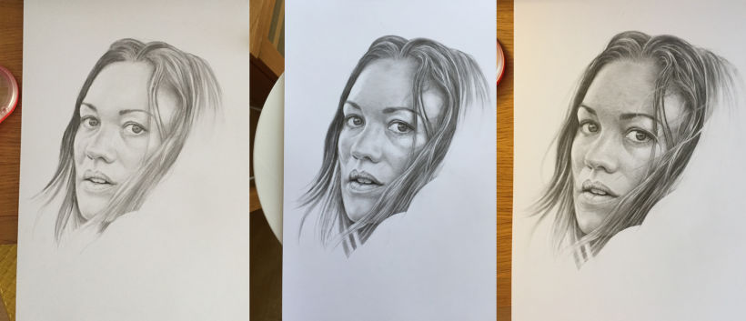 Realistic Portrait with Graphite Pencil 1