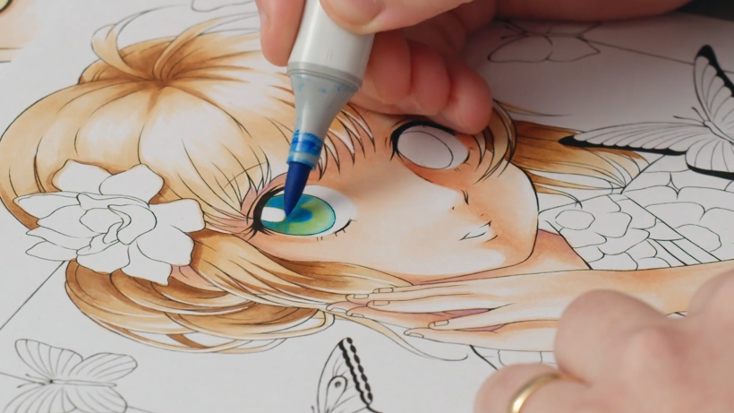 Tutorial Ilustración: cómo pintar ojos anime y manga 12