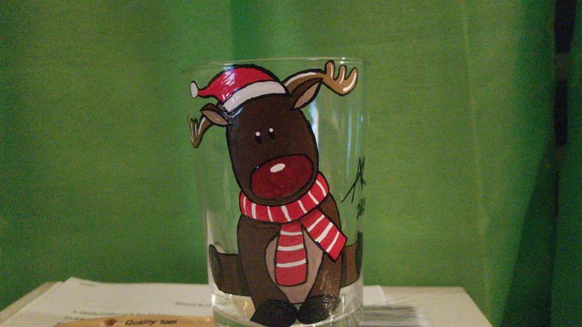 Christmas Deer on a Cup 0