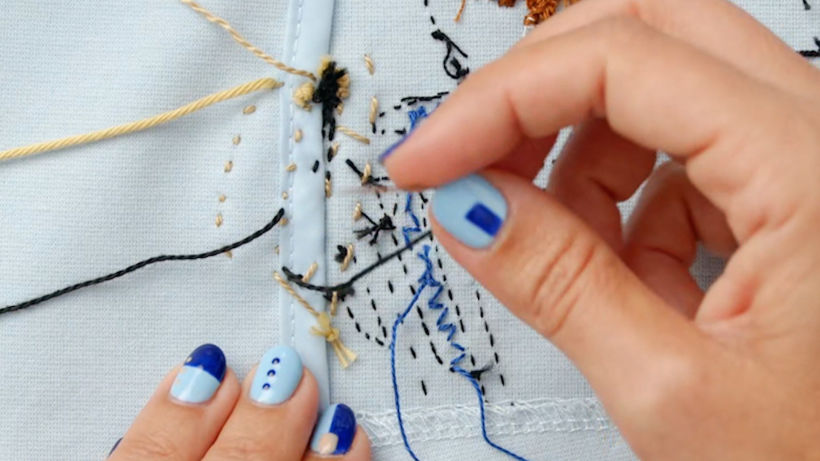 Embroidery Tutorial: How to Finish Your Design 4
