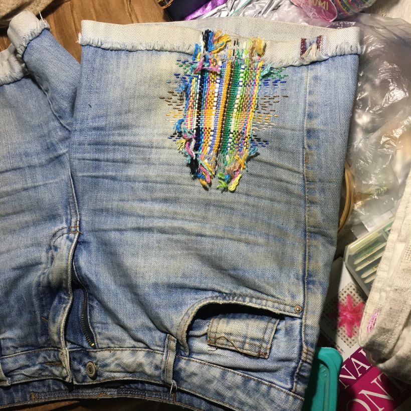Meu projeto do curso: Bordado: conserto de roupas 1