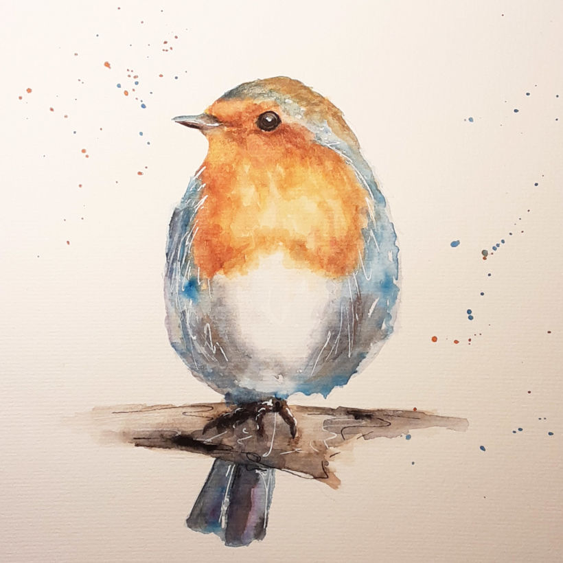 My project in Artistic Watercolor Techniques for Illustrating Birds course 0