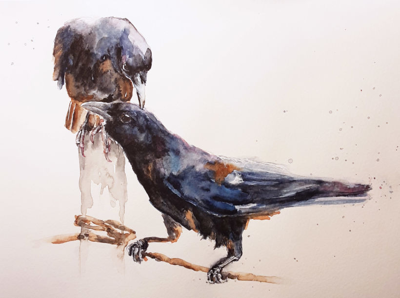 My project in Artistic Watercolor Techniques for Illustrating Birds course 2
