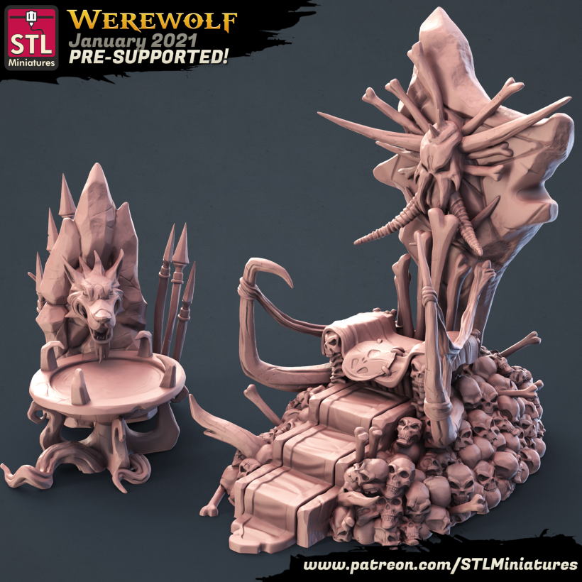 Werewolf Fountain and Throne