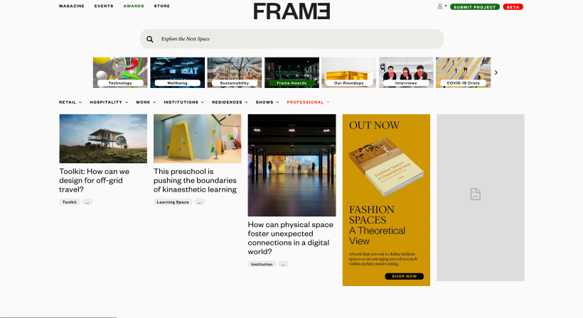 FRAME, un referente en contenido sobre diseño de producto. 