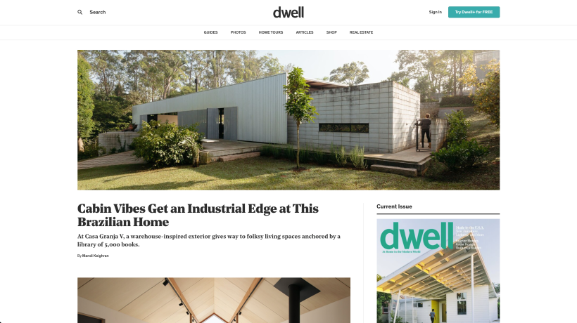 Dwell es una plataforma de gran inspiración. 