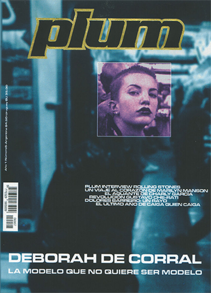 Diseño de portada para revista Plum