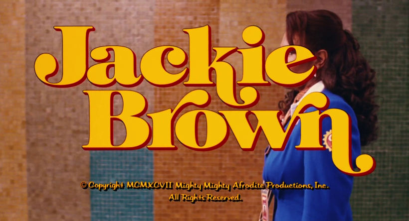 O logotipo de 'Jackie Brown', de Quentin Tarantino (1997), foi inspirado no ITC Tiffany de Ed Benguiat