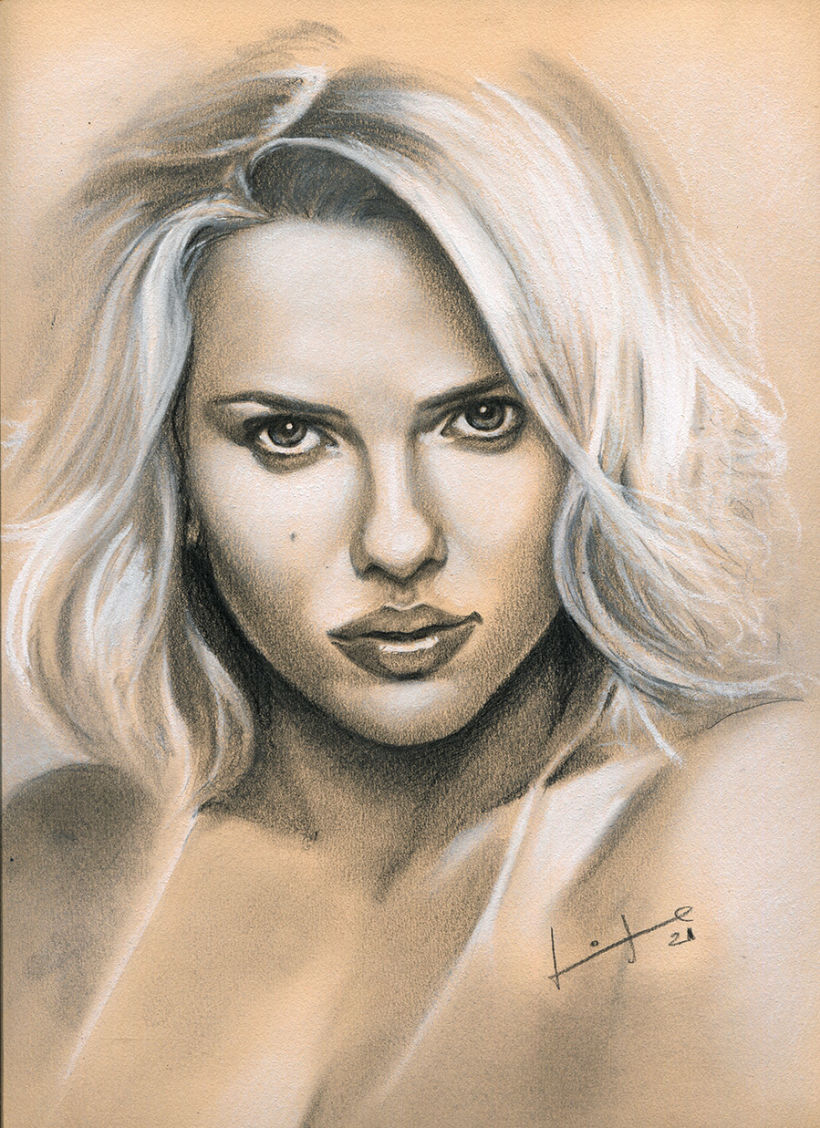 I Draw Like A Printer  Drawing Scarlett Johansson   Black Widow Movie   Flip Book Artist 2020  YouTube