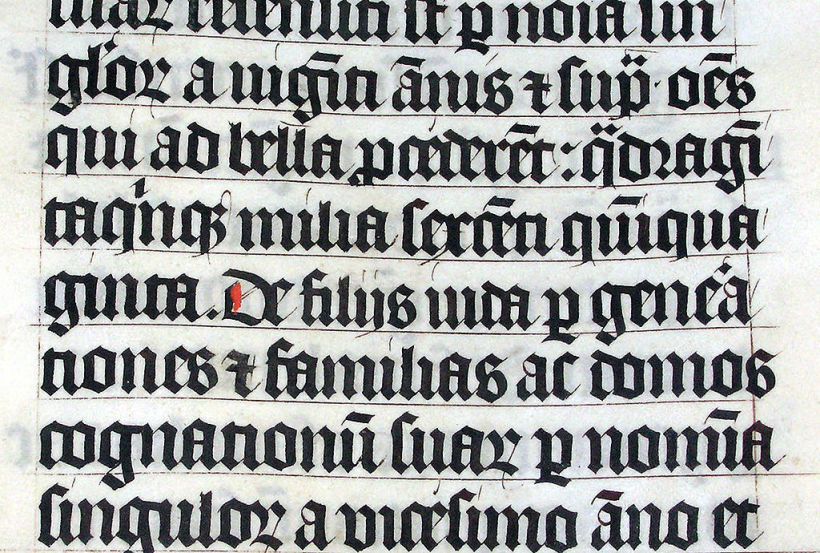 Manuscrito gótico de 1407