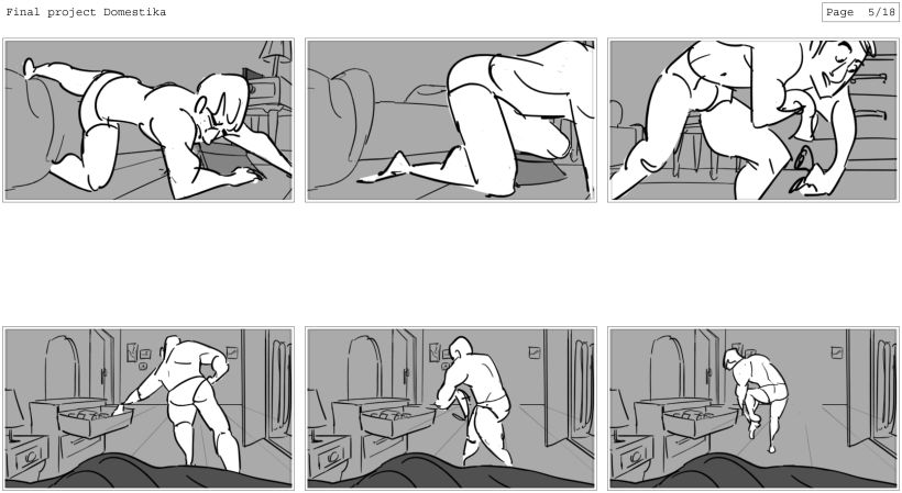 My project in Introduction to Storyboarding course 4