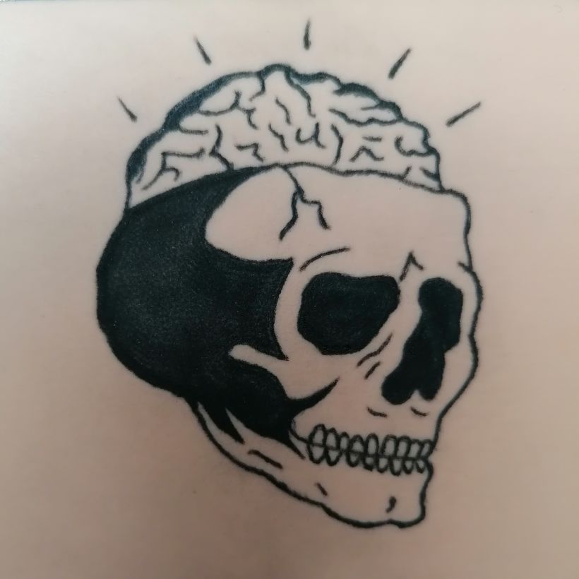 Crown Drawing, Human skull symbolism, brain, Tattoo, bone, skull, shape,  decal, fantasy, face | Anyrgb