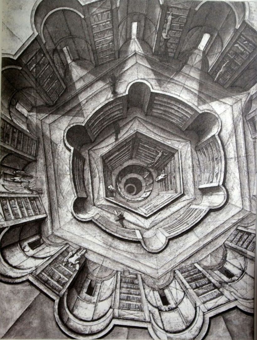 Arquitecturas imaginadas para la Biblioteca descrita por Borges