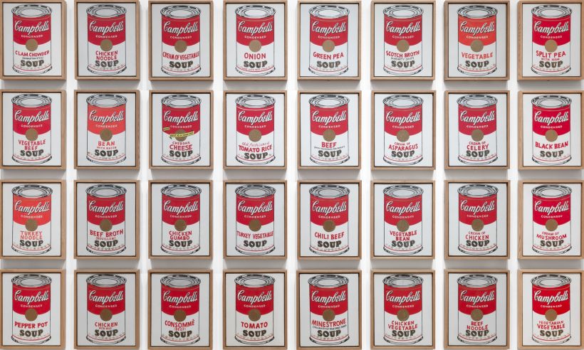 "Campbell's Soup Cans," Andy Warhol, 1962.