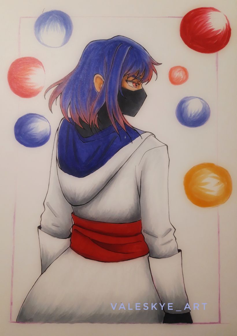 Mi Proyecto del curso: Coloreado con marcadores para dibujo manga 0