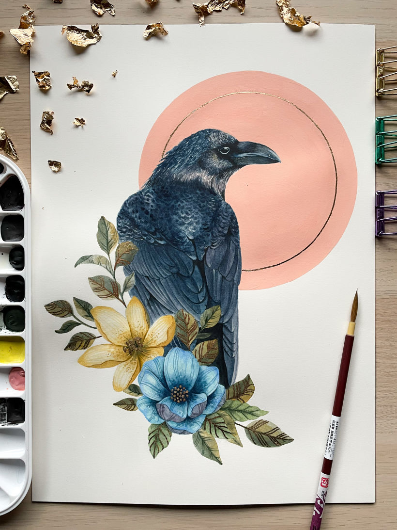 Mi Proyecto del curso: Ilustración naturalista de aves con acuarela 1