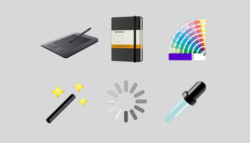 © &Walsh. Pack Emojis inspirados no dia a dia de designers e criativos