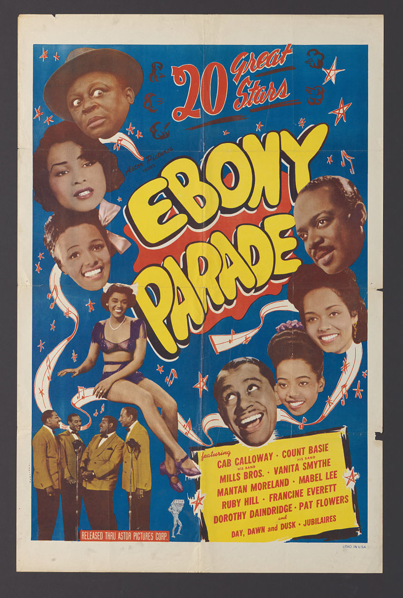 Cartel para Ebony Parade por Astor Pictures, 1947. NMAAHC.