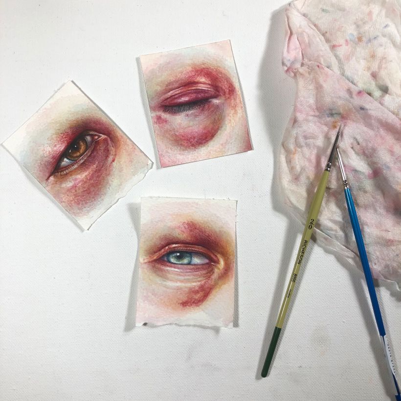 Bruised Eye Triptych 1