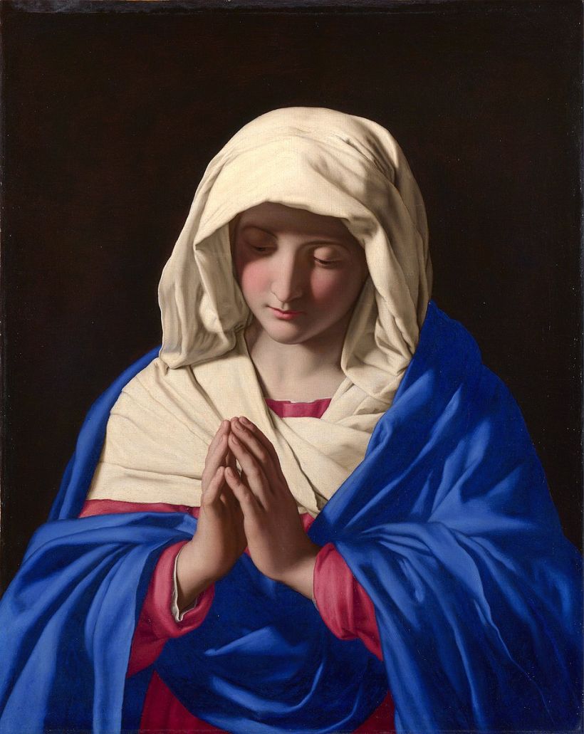 "La Virgen rezando" de Giovanni Battista Salvi da Sassoferrato