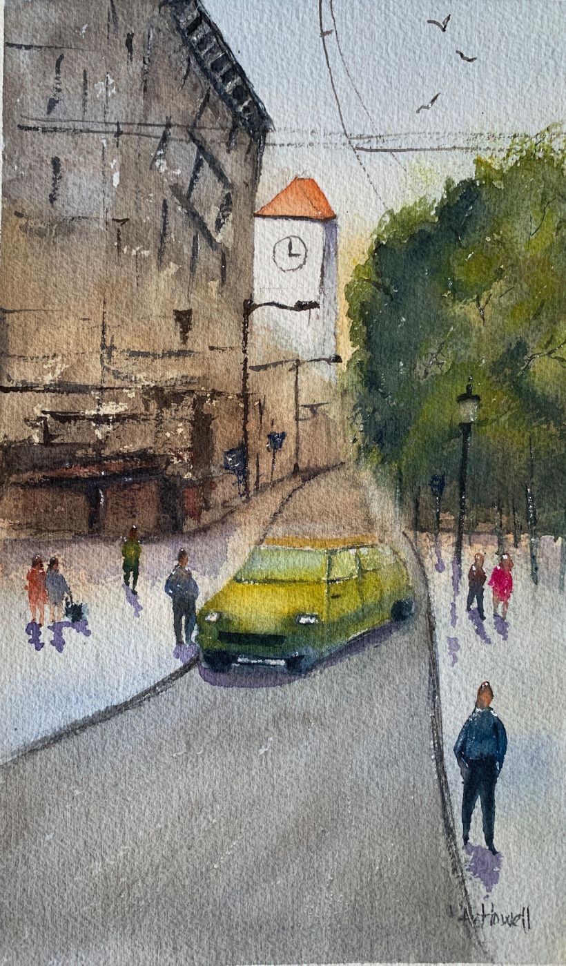 My project in Urban Landscapes in Watercolor course 0