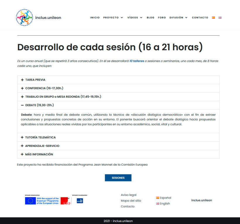 Web Universidad de León 0