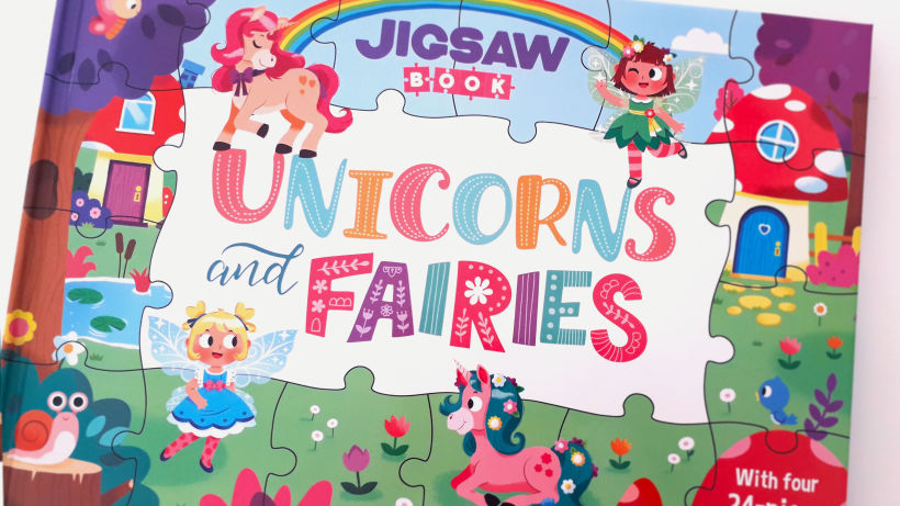Unicorns and Fairies: Jigsaw Book  1