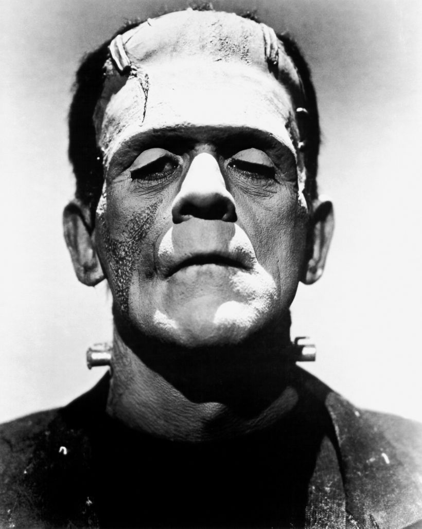 Boris Karloff en una foto promocional de la película de La novia de Frankenstein (1935) [Wikicommons].
