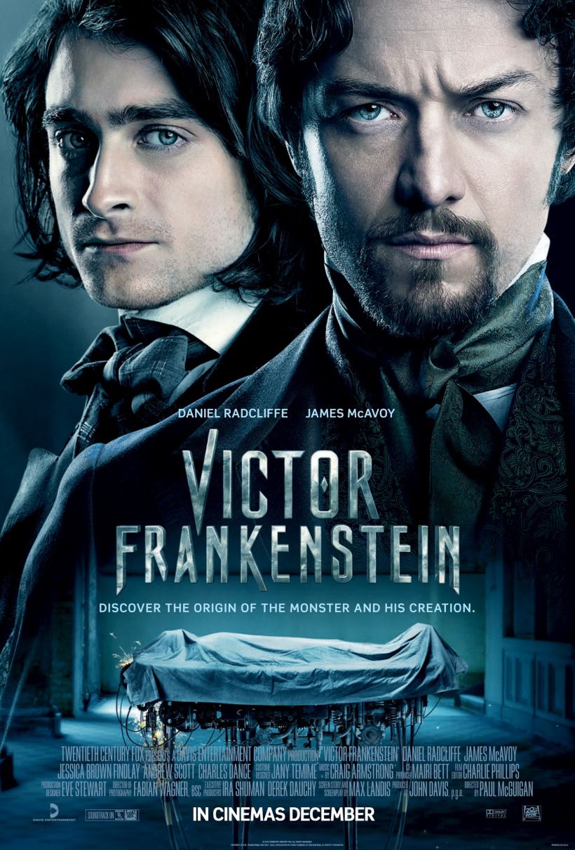 Póster de la película "Victor Frankenstein" (2015).