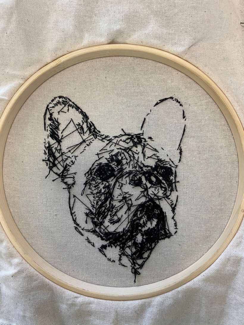 French Bulldog - Embroidered Portrait 6