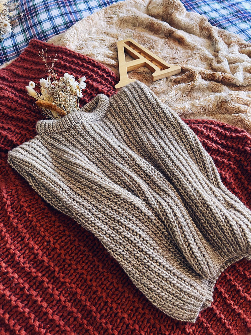 Este é o colete nórdico que você pode tricotar com o padrão fornecido por Ali