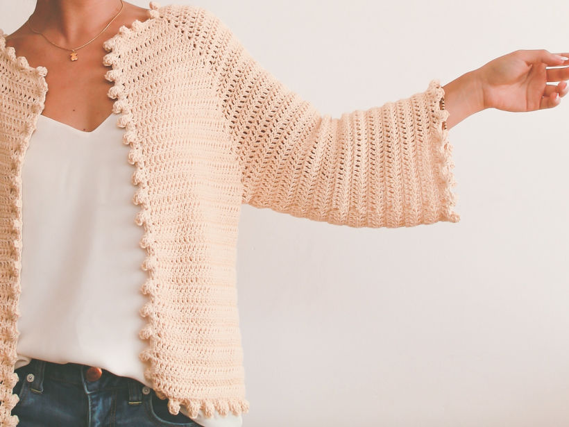 Mi Proyecto del curso:  Top-down: prendas a crochet de una sola pieza 0