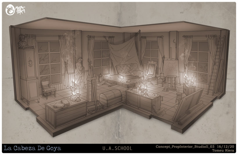 La Cabeza de Goya (video game) - Environments -1