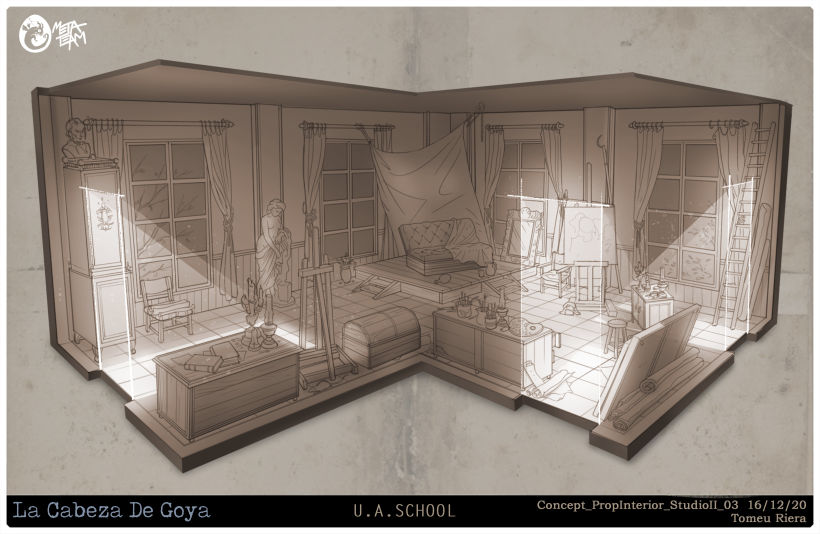 La Cabeza de Goya (video game) - Environments 0